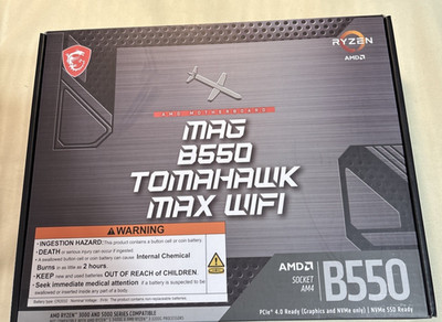 MSI MAG B550 Tomahawk MAX WiFi Gaming Motherboard AMD Ryzen 5000, AM4, DDR4, ATX