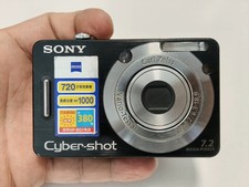 Sony Cyber-shot DSC-W55 7.2MP 3xOptical Zoom Black Digital Camera English 90 new