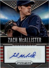 2014 Panini Prizm Signatures #8 Zach McAllister Auto - BB