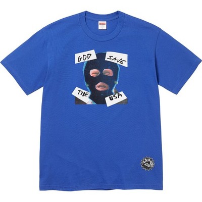 Supreme God Save Us Tee / Fuchsia /希少S Supreme God Save Us Tee Fuchsia Black Royal Olive White 5colors
