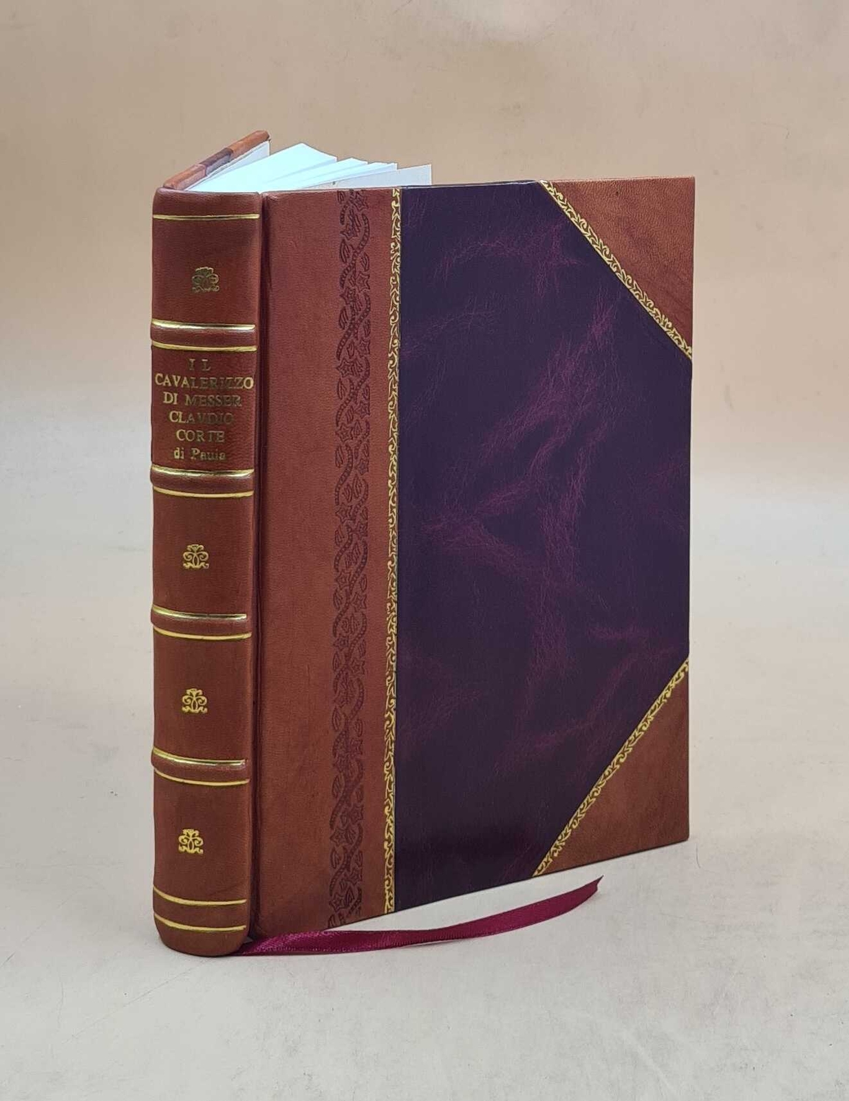 Vintage Leather-Bound Italian Classic Il Caualerizzo Di Messer Claudio Corte Di Pauia