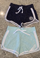 Nwt Justice Active Dolphin Shorts Mint Blue Dark Set Of 2 Size 8