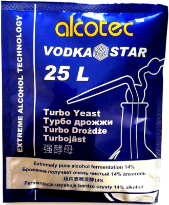 Alcotec Vodka Star Turbohefe Wodkahefe Wodka Destillieren Gärhefe Alkohol