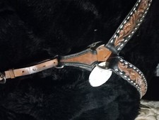 oxbow tack dzielone ucho nowa obroża piersiowa stitch sprzedaż detaliczna 279 USD 