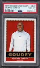 2018 Michael Jordan UD Goodwin Champions Sports Card #G23 Goudey Graded PSA 10 