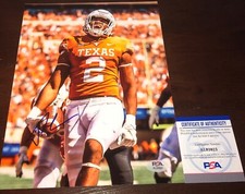 Roschon Johnson Texas Longhorns Signed Autographed 8x10 Photo PSA B