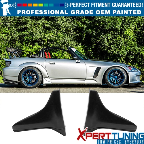 Fits 00-09 Honda S2000 OE Style Side Skirts Strakes Splash 4PCS- Painted Color