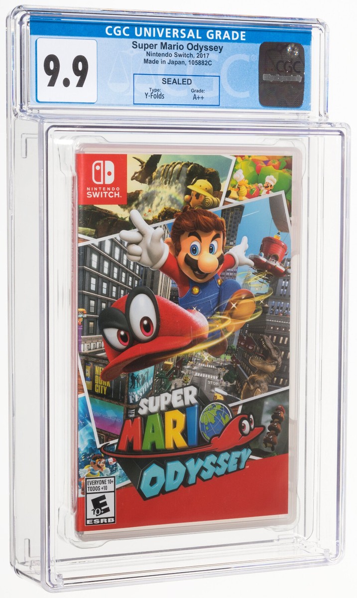 Super Mario Odyssey CGC 9.9 A++ Graded Nintendo Switch Like VGA