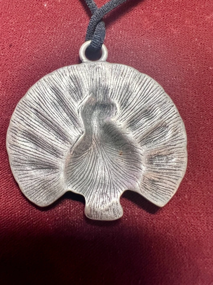 Colgante Turquesa Cristal Swarovski y Peltre Pavo Real Foto 4 de 4