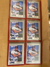 (6) 1990 Pacific JIM NETTLES A$$ Hole Bat Knob Obscenity Error Baseball Card 126