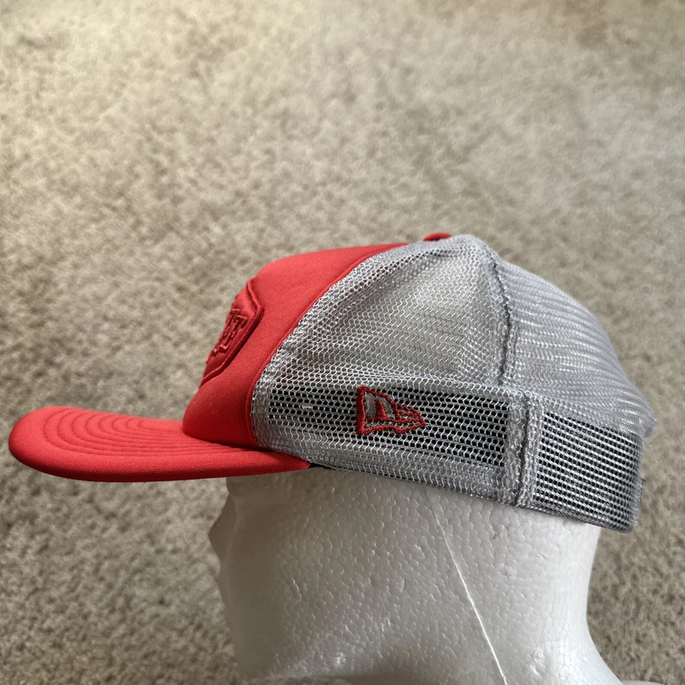Troy Lee Designs Trucker Gorra Adulto Rojo Snapback Spellout Malla New Era 5950 Foto 2 de 4