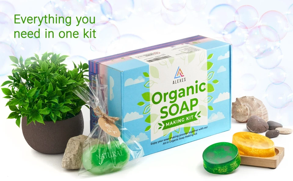 Organiс Handmade Soap Making Kit for Adults Melt & Pour Soap Base DIY Soap Molds - Image 3 of 4