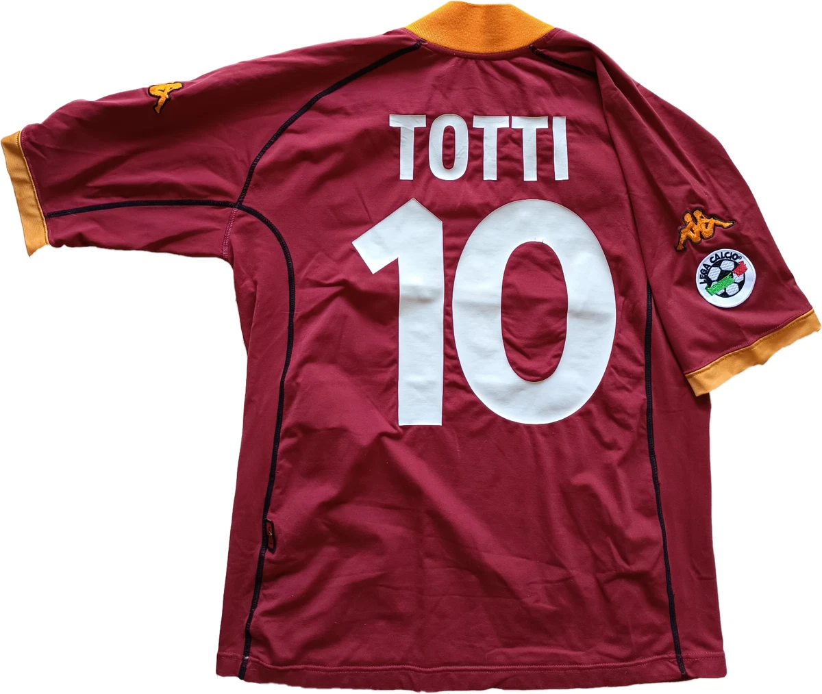 maglia calcio vintage AS Roma Totti 2001 2002 scudetto Kappa Ina Assitalia