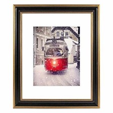 16x20 Picture Frame with Mat for 11x14 Photo Shatter Resistant Glass Wall Mount