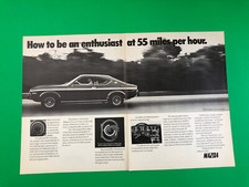 1974 MAZDA RX-4 ORIGINAL VINTAGE PRINT AD ADVERTISEMENT 2 PAGE