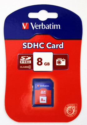 Verbatim Class 4 SDHC Card 8GB Speicherkarte