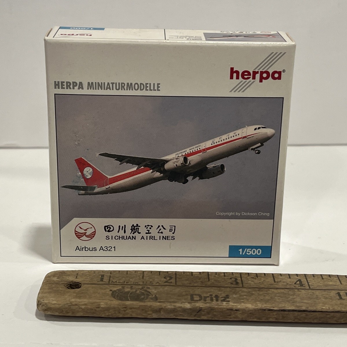 1:500 Herpa Sichuan Airlines China Airbus A321 Jet Die Toy