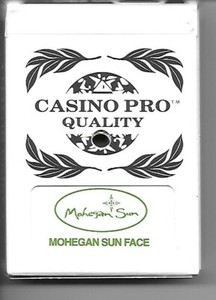 Mohegan Sun Casino Green Logo Playing Cards