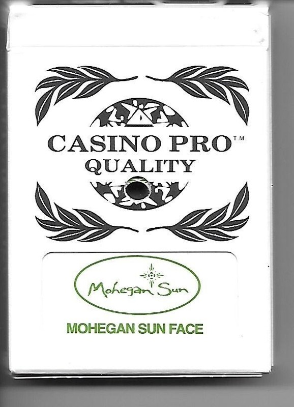 Mohegan Sun Casino Green Logo Playing Cards