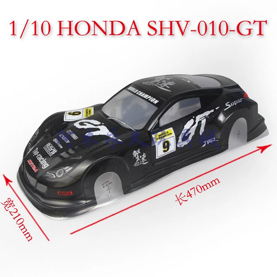1/10 Onroad Rc Car 190mm Body Shell For Tamiya tt01 tt02 tt01e Hpi Rs4 Sprint - Image 4 of 4