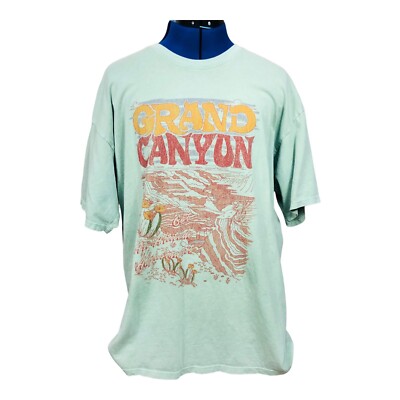 Cleo + Wolf Top Women Size Small Blue Grand Canyon Short Sleeve 100% Cotton