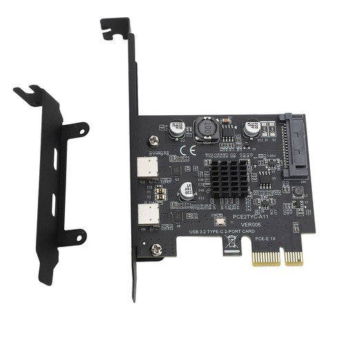 USB 3.2 PCI Express Erweiterungskarte GEN2 Dual Type C High Speed 10Gbps PC US - Bild 12 von 22