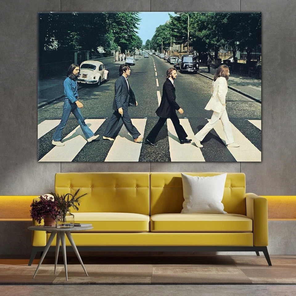 The Beatles Abbey Road Canvas Wall Famous Print Wall Art Canvas,Printed Smooth - Image 2 of 4