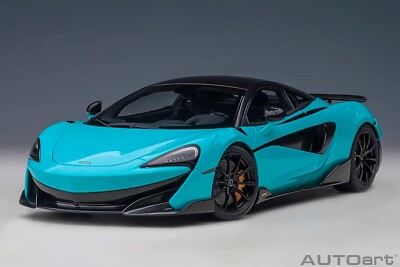 AUTOart 1/18 McLaren 600LT Light Blue Pearl / Carbon Roof 76083