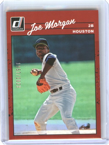 2023 Donruss 261 Joe Morgan Holo Red R90,SN2023 Houston Astros | eBay