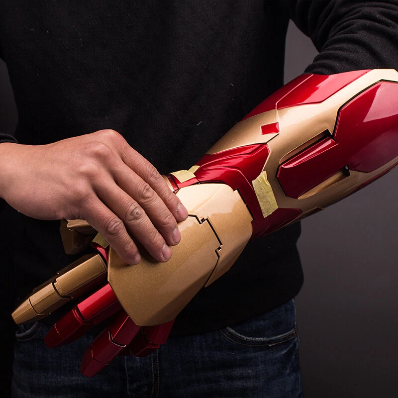Iron Man MK42 1:1 Wearable Armor Gauntlet Arm Gloves LED Blaster Props Gift - Image 4 of 4