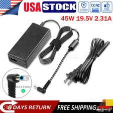 For HP Laptop AC Adapter Power Supply Charger 45W 19.5V 741727-001 Blue Tip