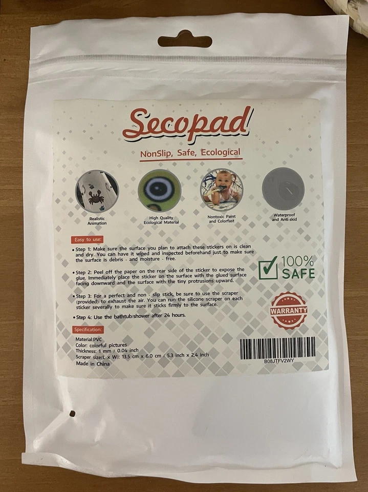 20 Rubber Ducky Non Slip Bathtub Stickers Kids Adhesive Decal With Scraper  NEW - Image 2 of 4