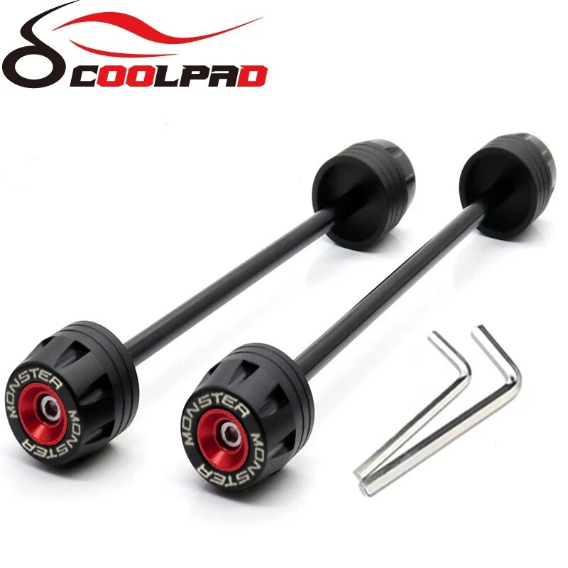 For DUCATI Monster 620 695 696 795 796 797 821 F&R Wheel Fork Slider Protector — 第 3/4 张图片