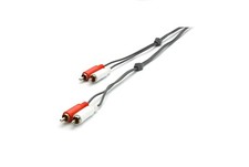 Image of 2 x RCA Phono to 2 x RCA Phono Audio Connection Lead Cable 1.5m Vivanco 46500