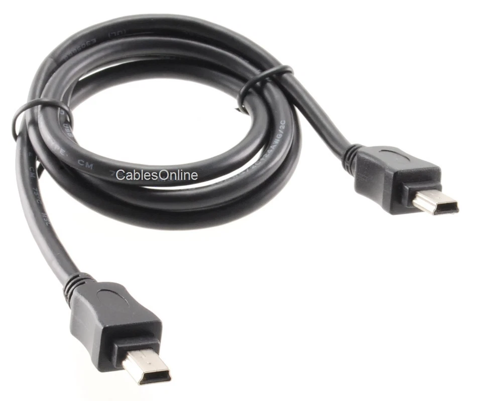 3ft CablesOnline USB 2.0 Mini-B 5-Pin to Mini-B 5-Pin Male/Male Cable, USB2-5503 - Image 2 of 4