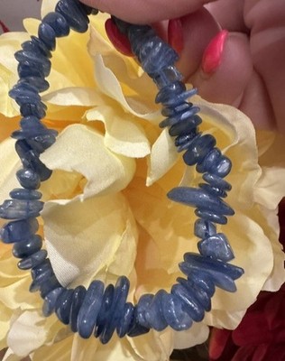 Kyanit Edelstein Chip Armband, klobig - A Klasse