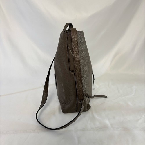 Bolso de hombro Michael Kors Junie grande de cuero granulado mensajero verde topo - Imagen 6 de 14