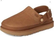 Ugg - Womens Goldenstar Villa Clog Slippers New In Box Authentic Leather Fluff