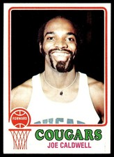1973-74 Topps Basketball Card Joe Caldwell Carolina Cougars 255 Nm 1973-74 Topps Basketball Card Joe Caldwell Carolina Cougars 255 Nm