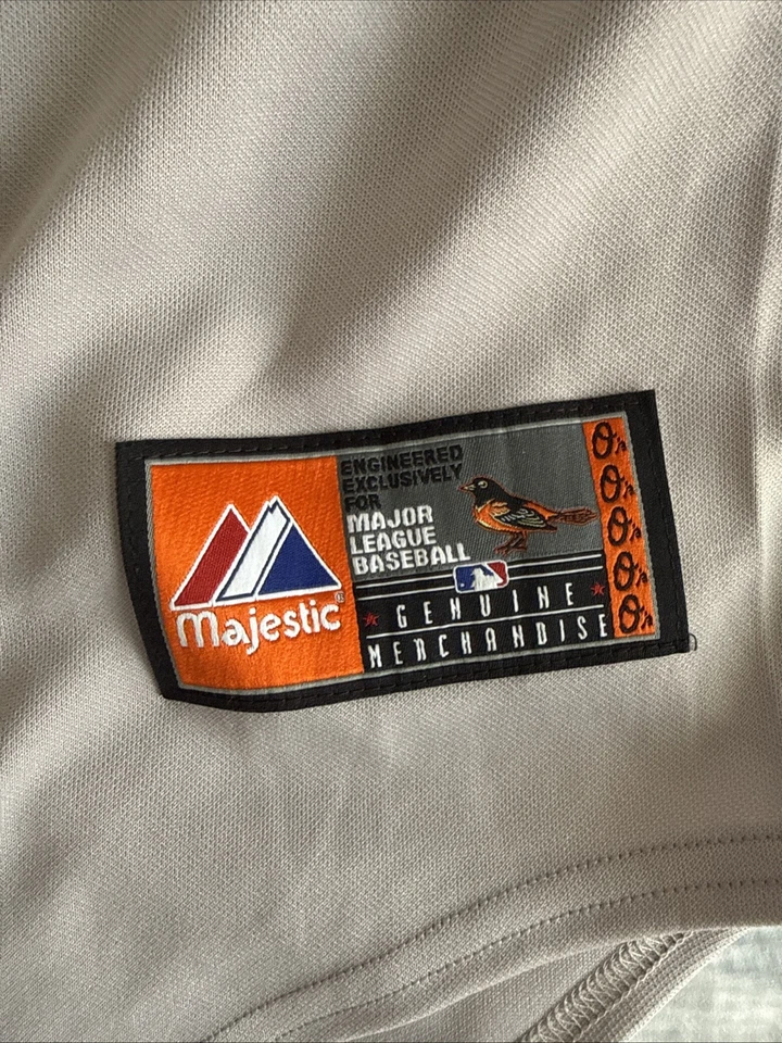 Men’s Majestic Boog Powell #26 Signed Baltimore Orioles Grey Jersey Sz L - Image 4 of 4