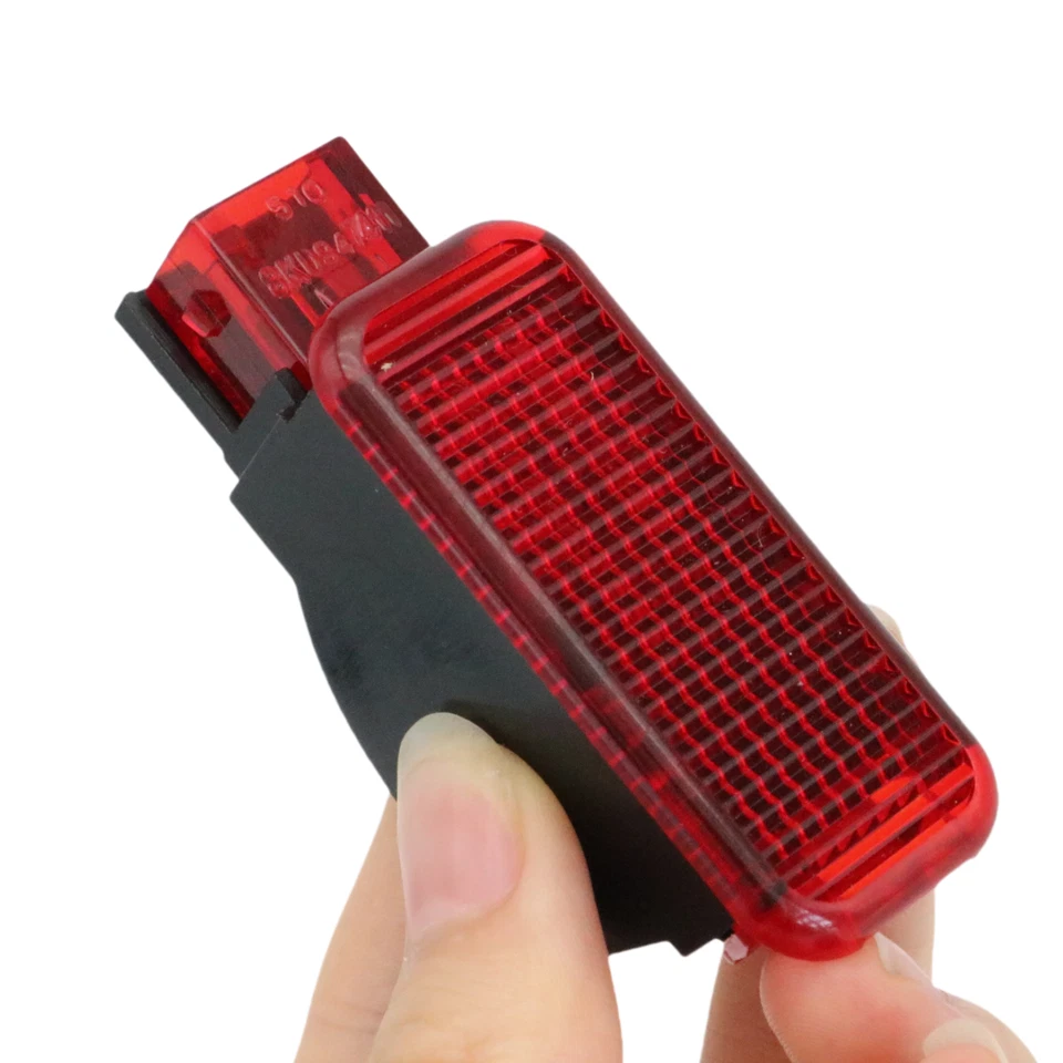 Luz de advertencia reflectora lente roja lámpara de cortesía para Audi A4 / Quattro 03-08 Foto 4 de 4