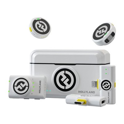 Hollyland LARK M2 DUO 2-Person Wireless Microphone for iPhone, Camera, Android
