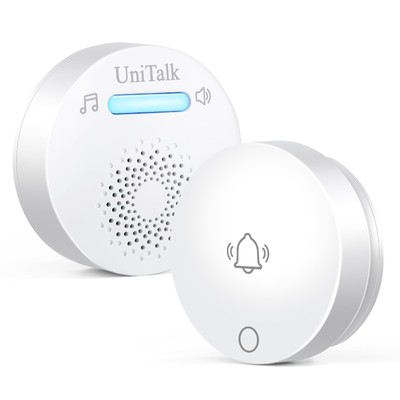 Wireless Doorbell, Self-Powered Doorbell, No Battery Required Push Button, Co...
