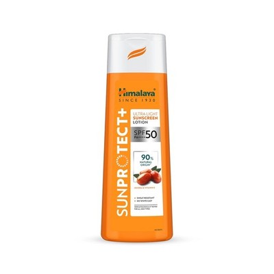 Himalaya Sun Protect+ SPF50 PA++++ Ultra Light Sunscreen Lotion Face Body 100ml