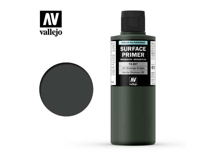 Vallejo VA74607 200ml - Acrylic Polyurethane - Primer UK Bronze Green