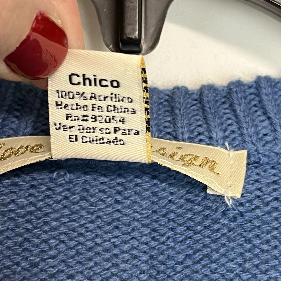 Suéter feminino Love by Design pequeno feio Natal Papai Noel preso na chaminé - Imagem 4 de 4