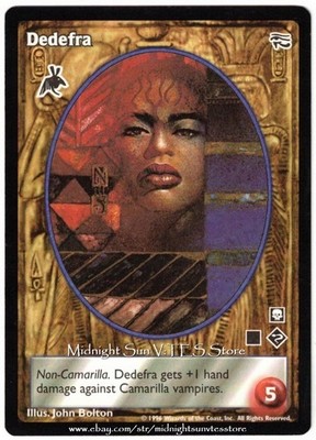 Dedefra Followers of Set (The Ministry) Ancient Hearts V:TES VTES Vampire CCG