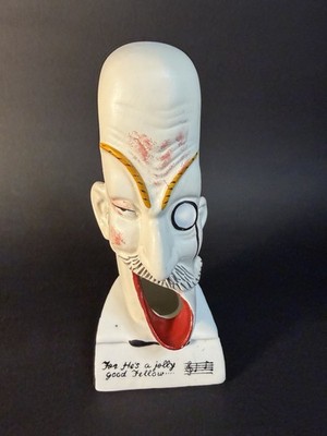 Vintage Occupied Japan  For He s A Jolly Good Fellow  Ashtray / Cigarette Rest