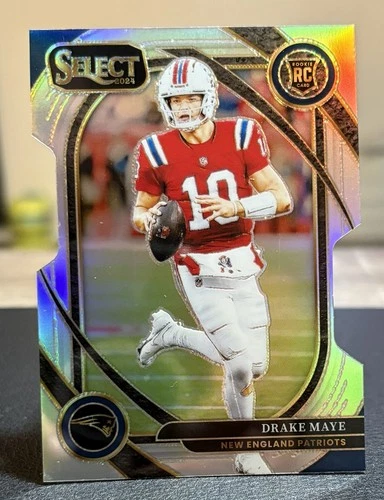 Drake Maye silver prizm dye cut rookie #113 select premier level