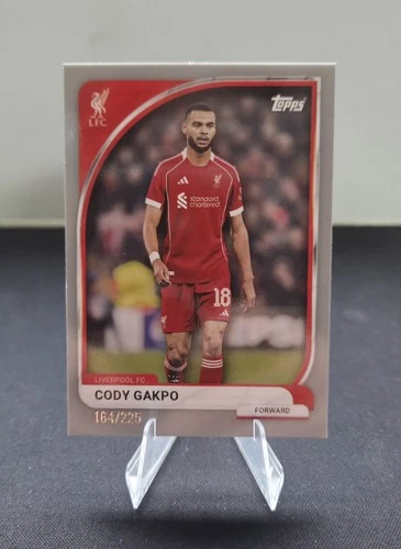 Topps Liverpool FC Collectors Tin 2025/26 Cody Gakpo Numbered 164/225